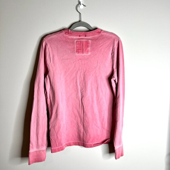 Abercrombie & Fitch Men's Muscle Tee Acid Wash Pink Early 00's Moose Logo Sz L - Picture 4 of 4